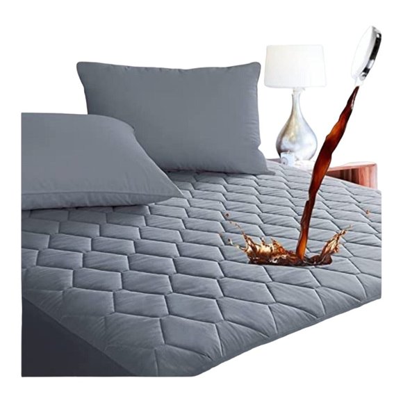 Waterproof Twin Size Mattress Protector Quiet Mattress Pad Bed Cover Deep Pocket - Picture 1 of 3